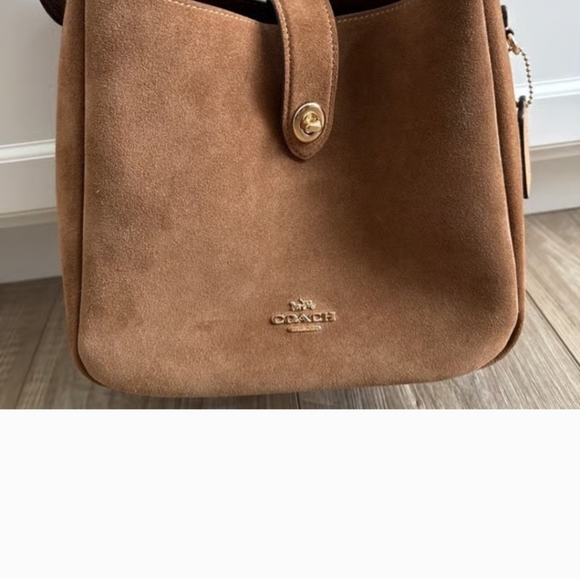 Coach Brown Suede Shoulder Bag - Picture 8 of 9